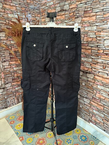 Pantalons cargo noirs