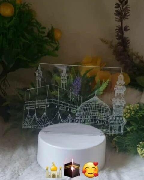 Veilleuse LED Masjid en Acrylique