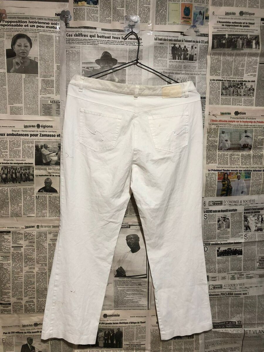 Pantalon blanc en denim