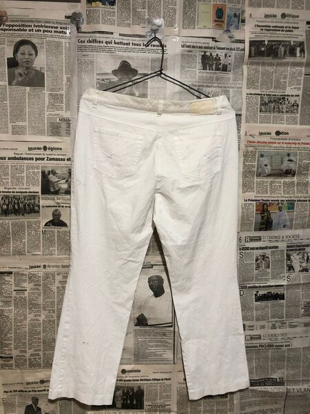 Pantalon blanc en denim