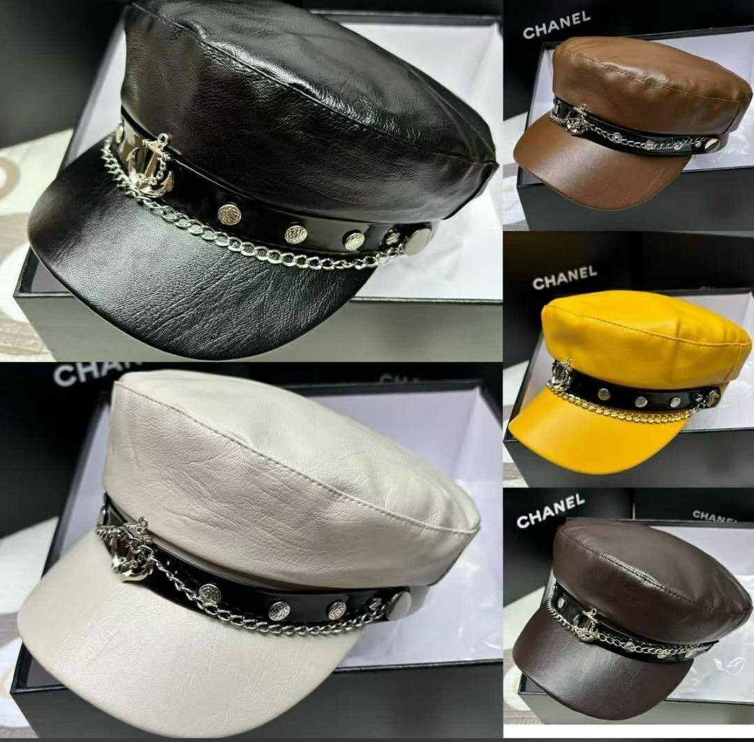 Casquettes en cuir élégantes
