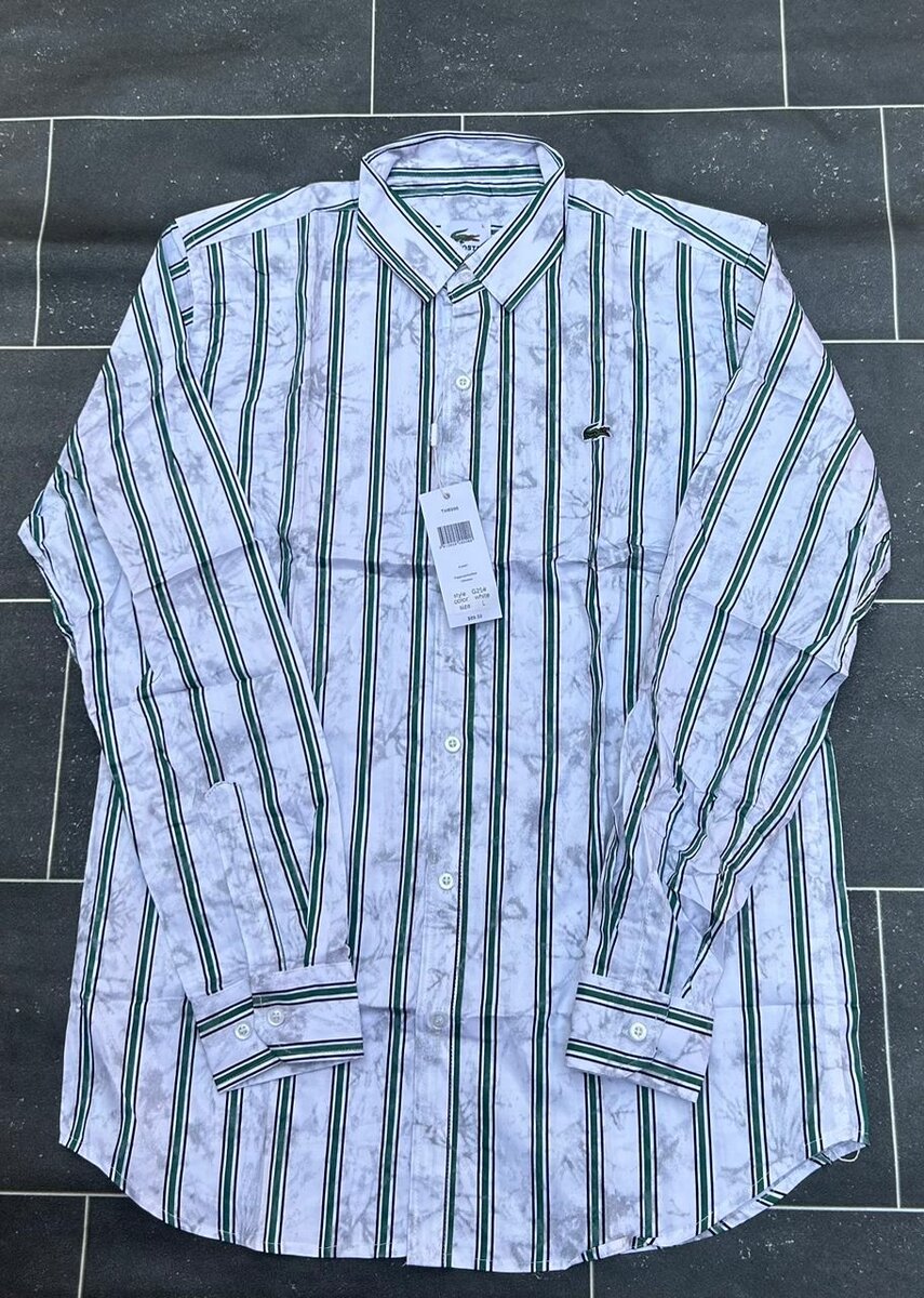 Chemise à rayures homme