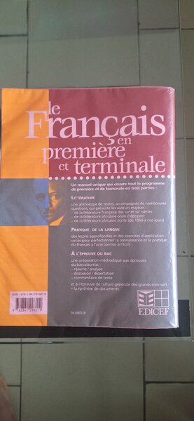 Livre Français Lycée BAC Edicef
