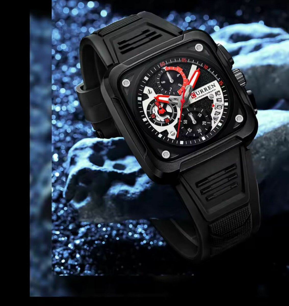 Montre Chronographe Carrée Homme