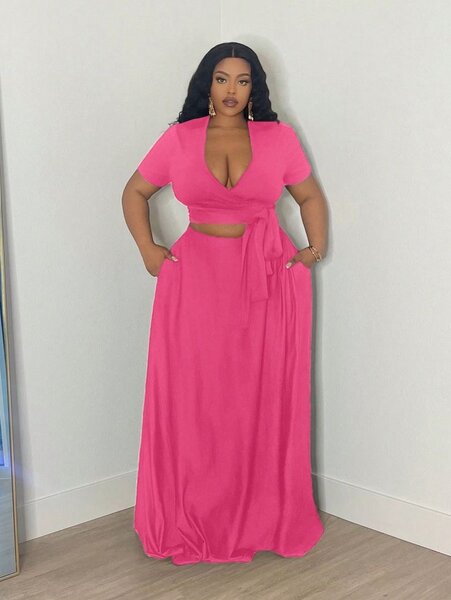 Robe longue taille plus élégante