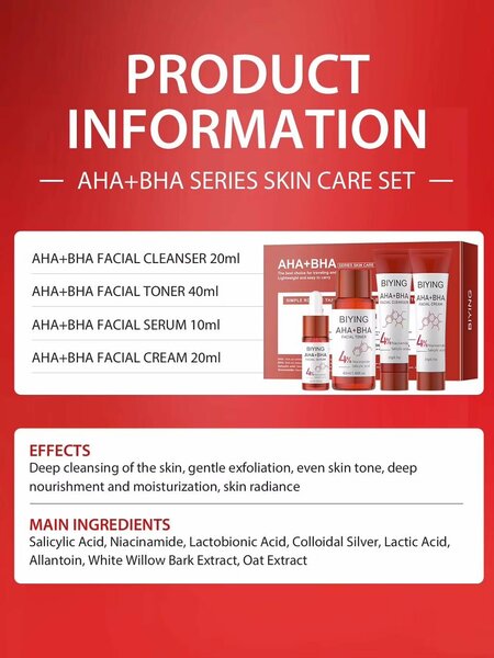 Ensemble Soin Visage AHA+BHA