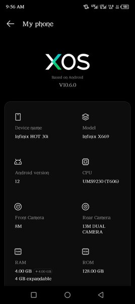 Infinix hot30i 128GB