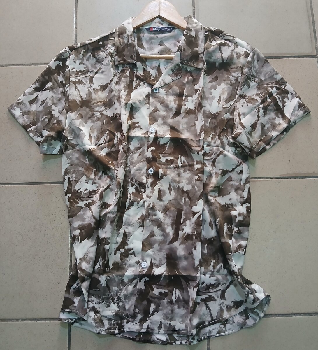 Chemise camouflage homme
