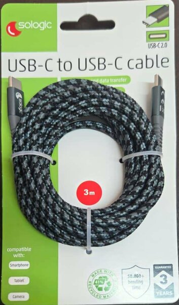 Câble USB-C à USB-C 3m