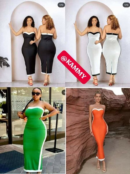 Belle robe sexy avec une petites fentes en bas pour femmes