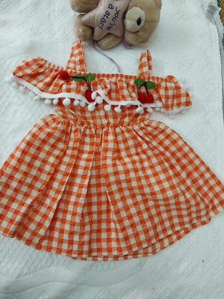 Robe à carreaux enfant été