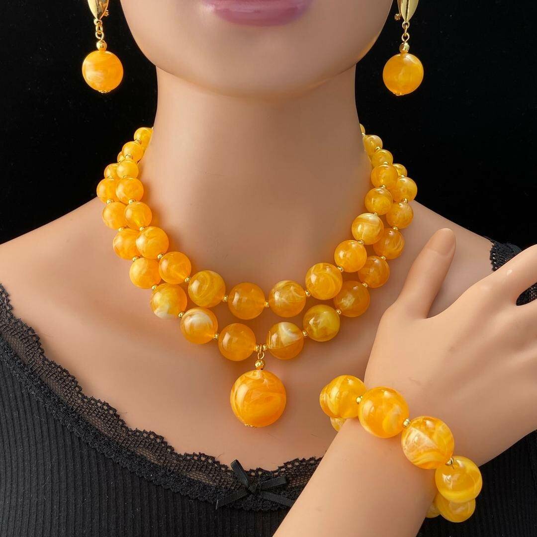 Parure Collier Perles Élégantes