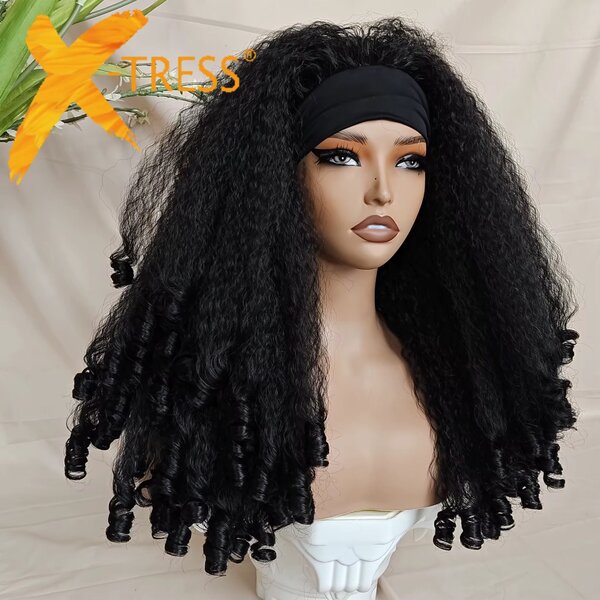Perruque Afro Bouclée avec Bandeau
