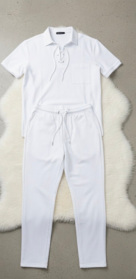 Ensemble Polo Blanc Moderne