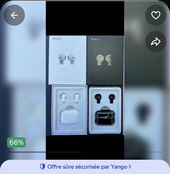 Écouteurs Bluetooth Pro 5S