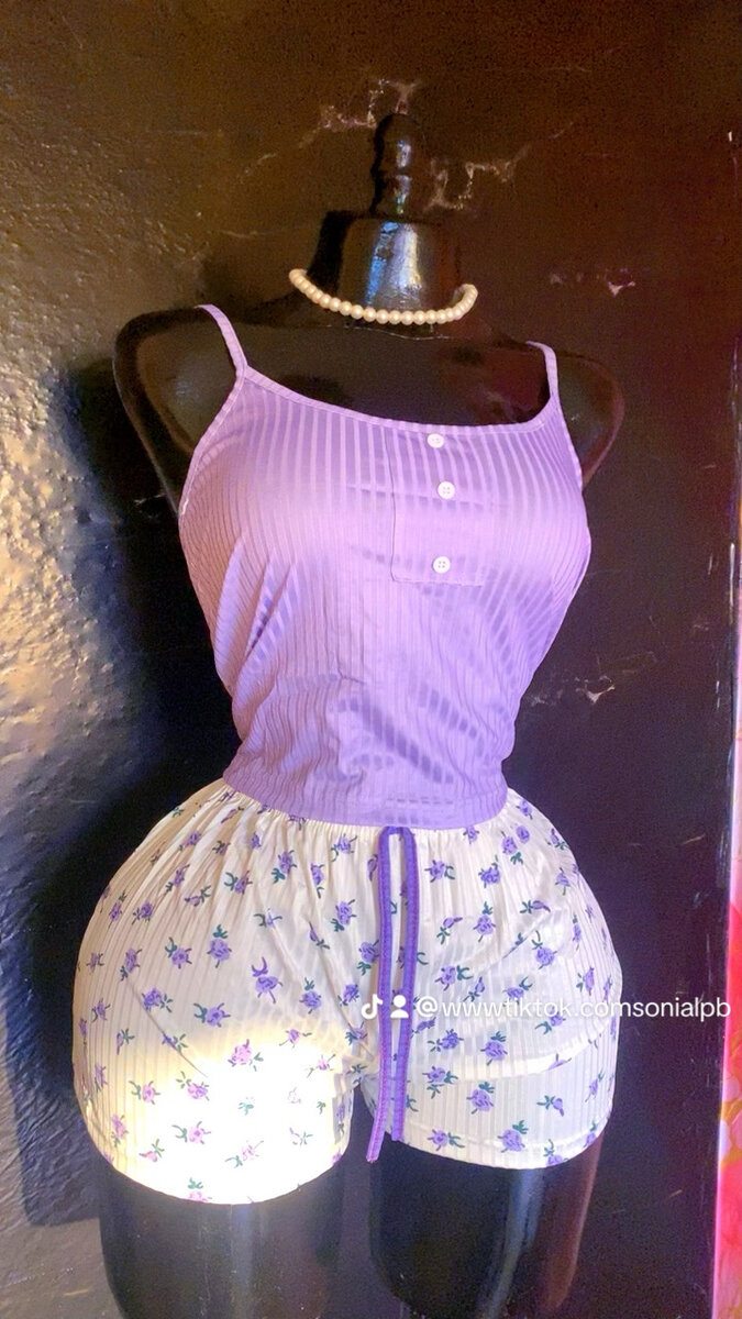 Pyjama court femme été