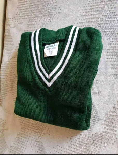 Green Sweater for School