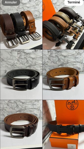 Ceintures en cuir élégantes