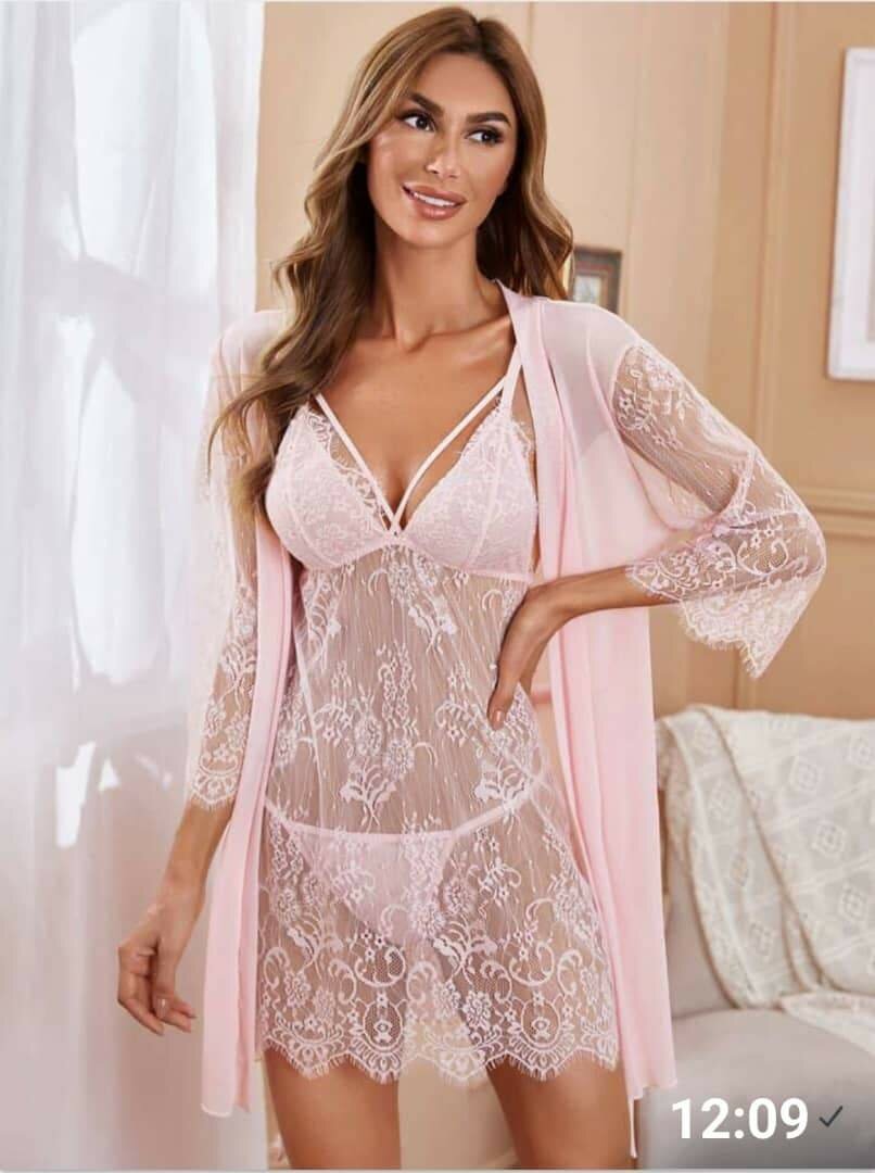 Ensemble nuisette en dentelle