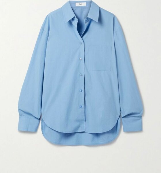 Chemise bleue ample élégante