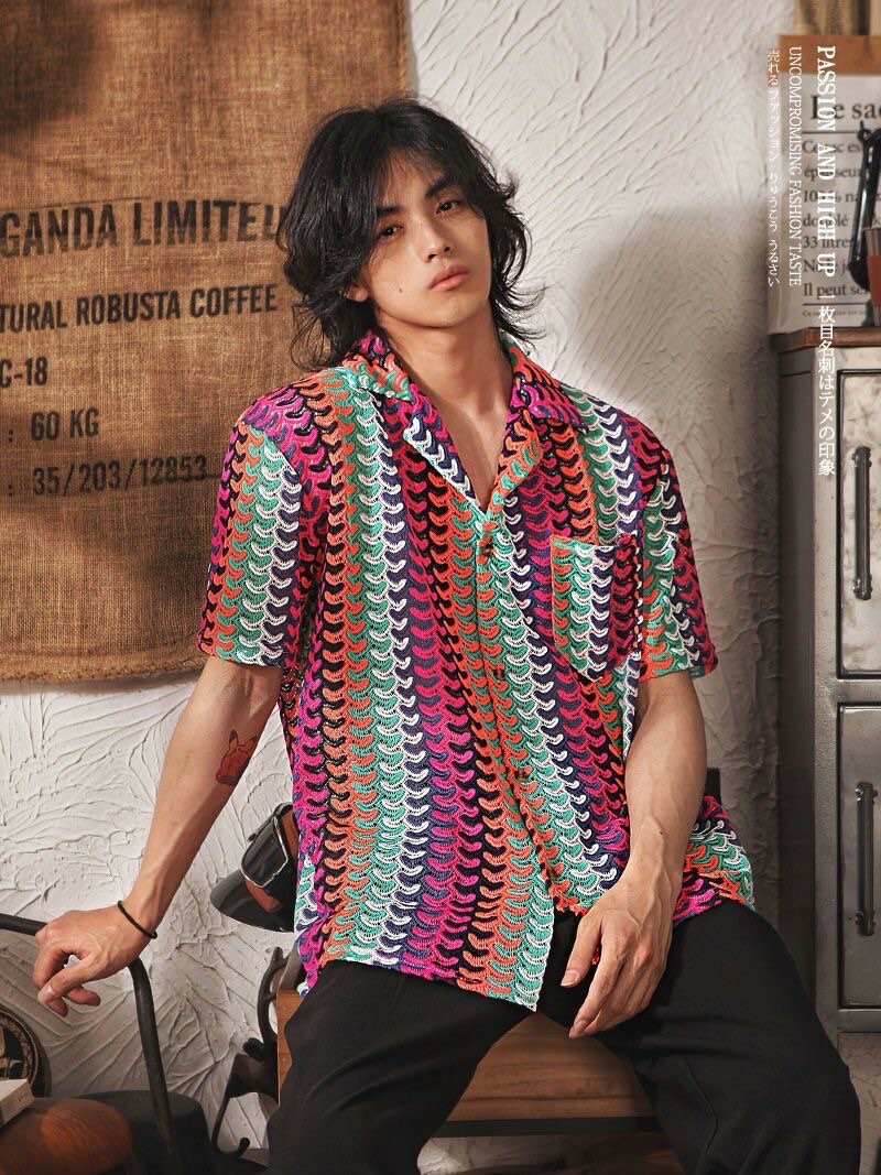 Colored Knit Shirt