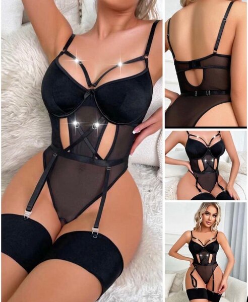 Ensemble Lingerie Sexy Noir