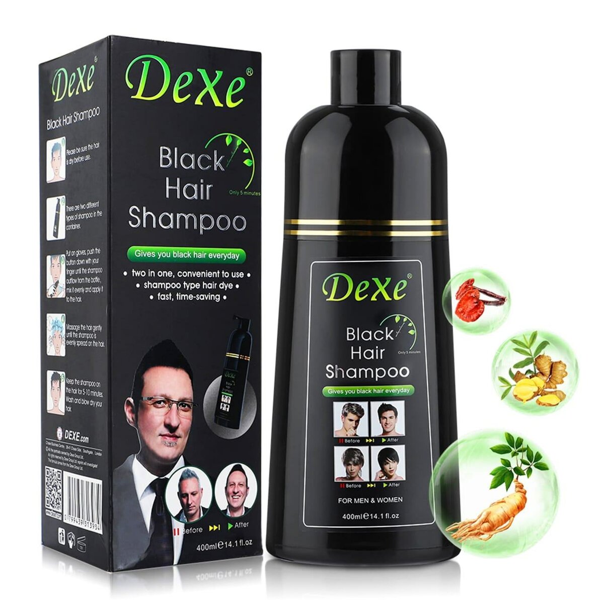 Shampoo Colorant Noir Dexe