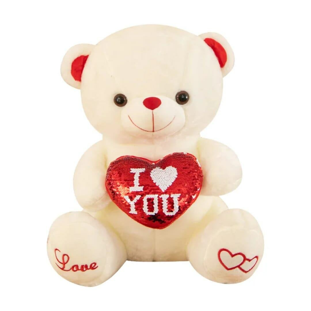 Ourson en peluche "Je t'aime"
