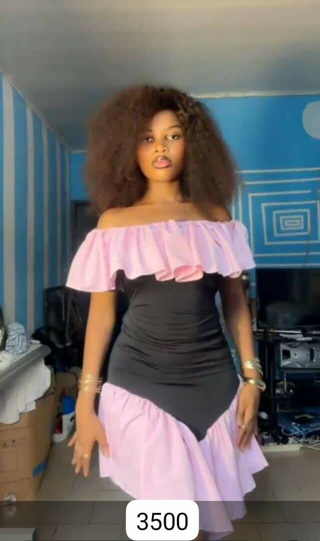 Robe élégante à volants