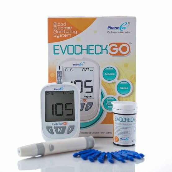 EVOCHECK GLUCOMETER WITH 25 STRIPS