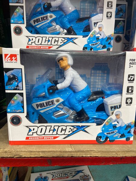 Moto de Police Jouet Interactif