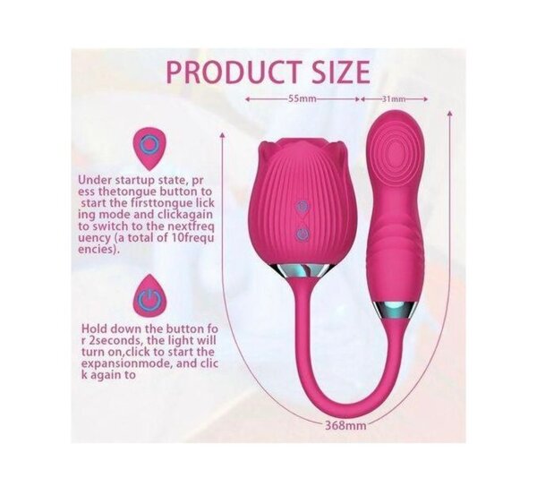 Vibromasseur Fleur Roulante