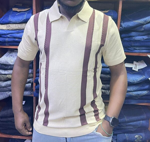 Polo hommes élégant en maille