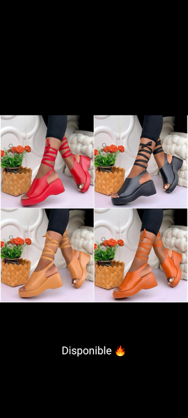 Élégantes sandales à lacets