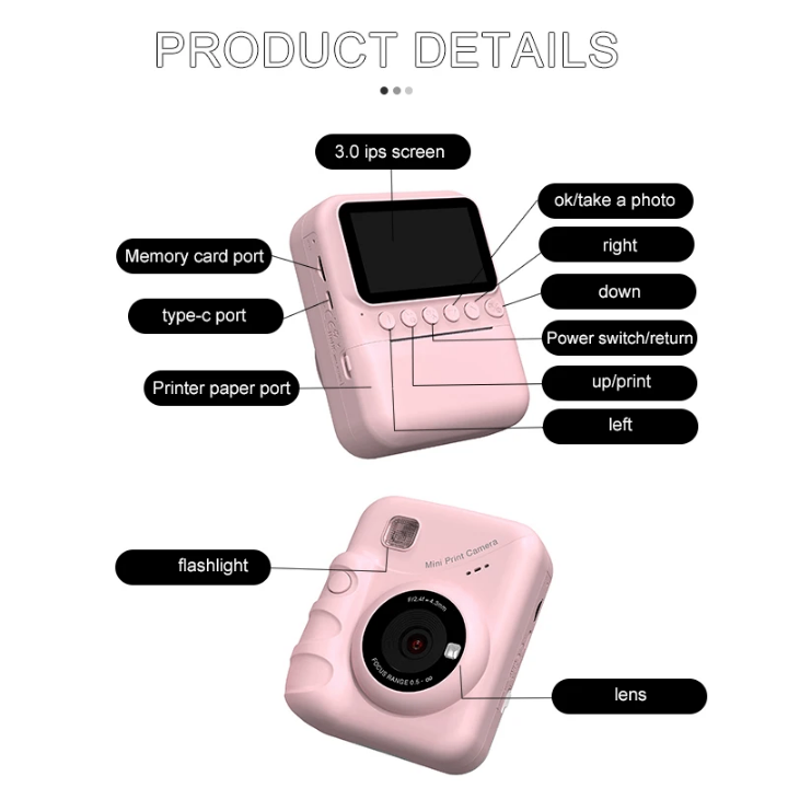 Appareil photo instantané enfants