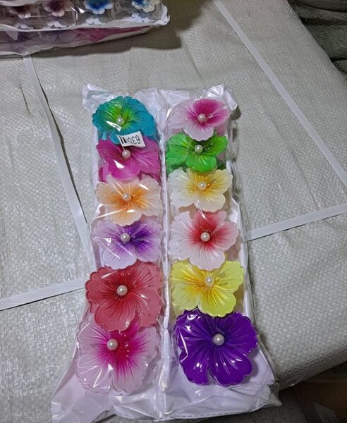 Lot de pinces à cheveux colorées