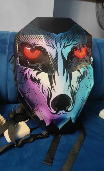 Sac à dos rigide LED graffiti