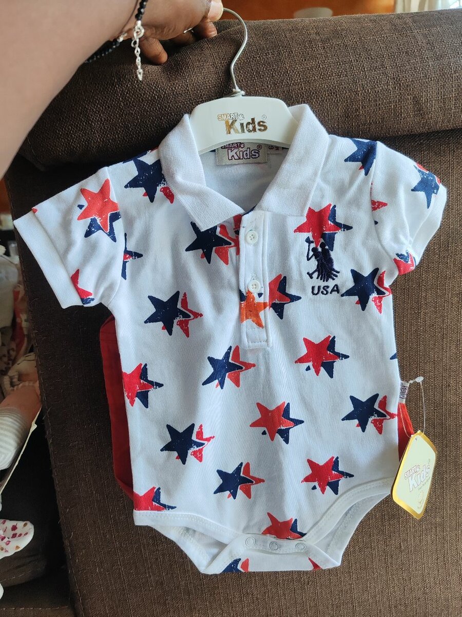 Body bébé étoiles USA