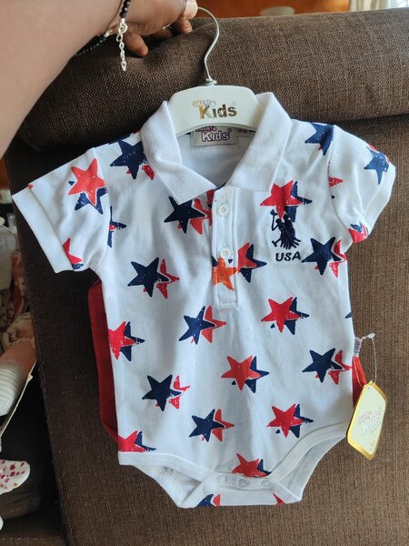 Body bébé étoiles USA