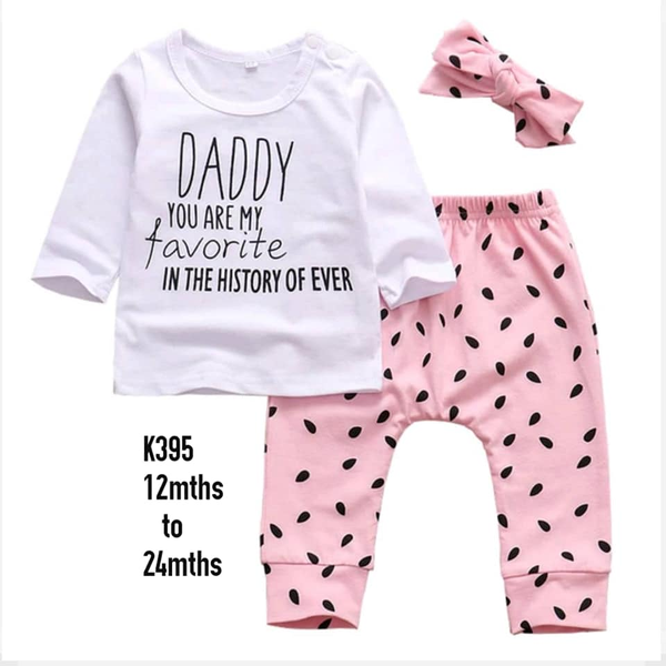 pink and white headband set, sweatshirt and leggings