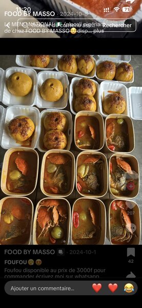 Délicieux  foufou sauce claire