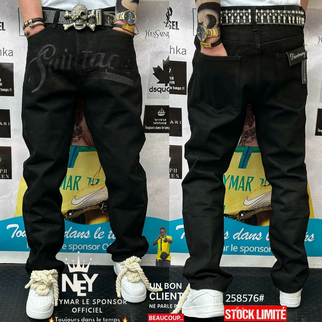 Pantalons Noirs Style Urbain