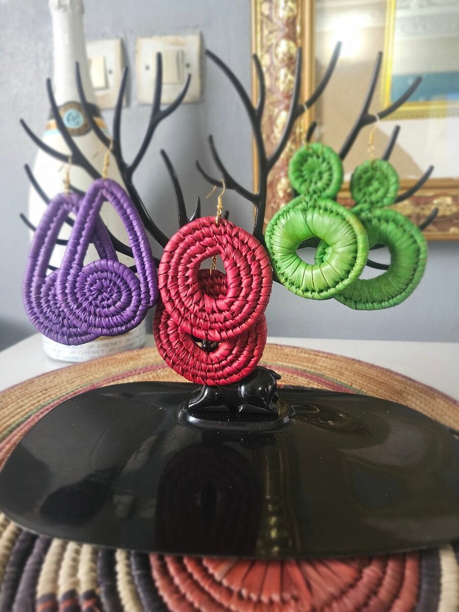 Boucles d'oreilles bohèmes en osier