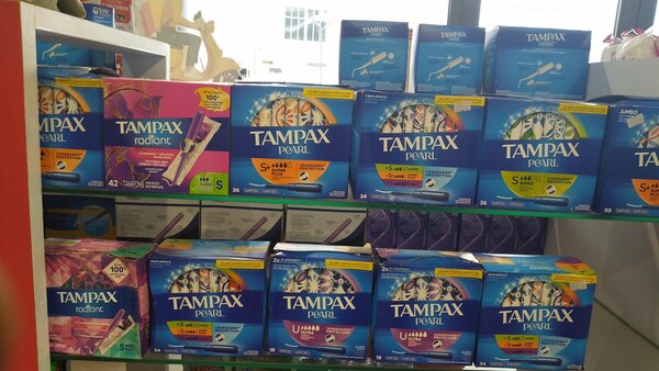 Tampax pearl all types