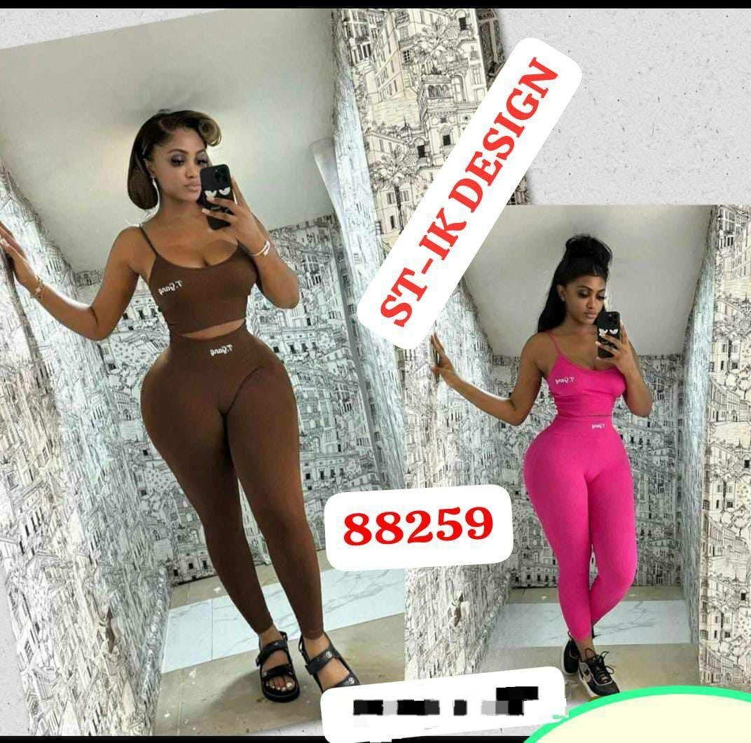 Ladies top and down available