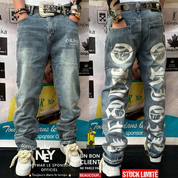 Jeans streetwear homme