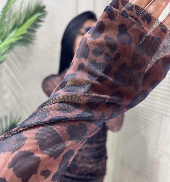 Леопардовая платья