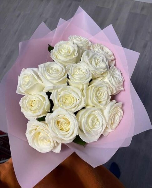 Bouquet de roses blanches