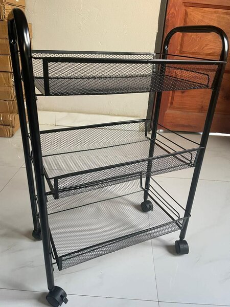 Metallic multi-purpose storage rack/organizer