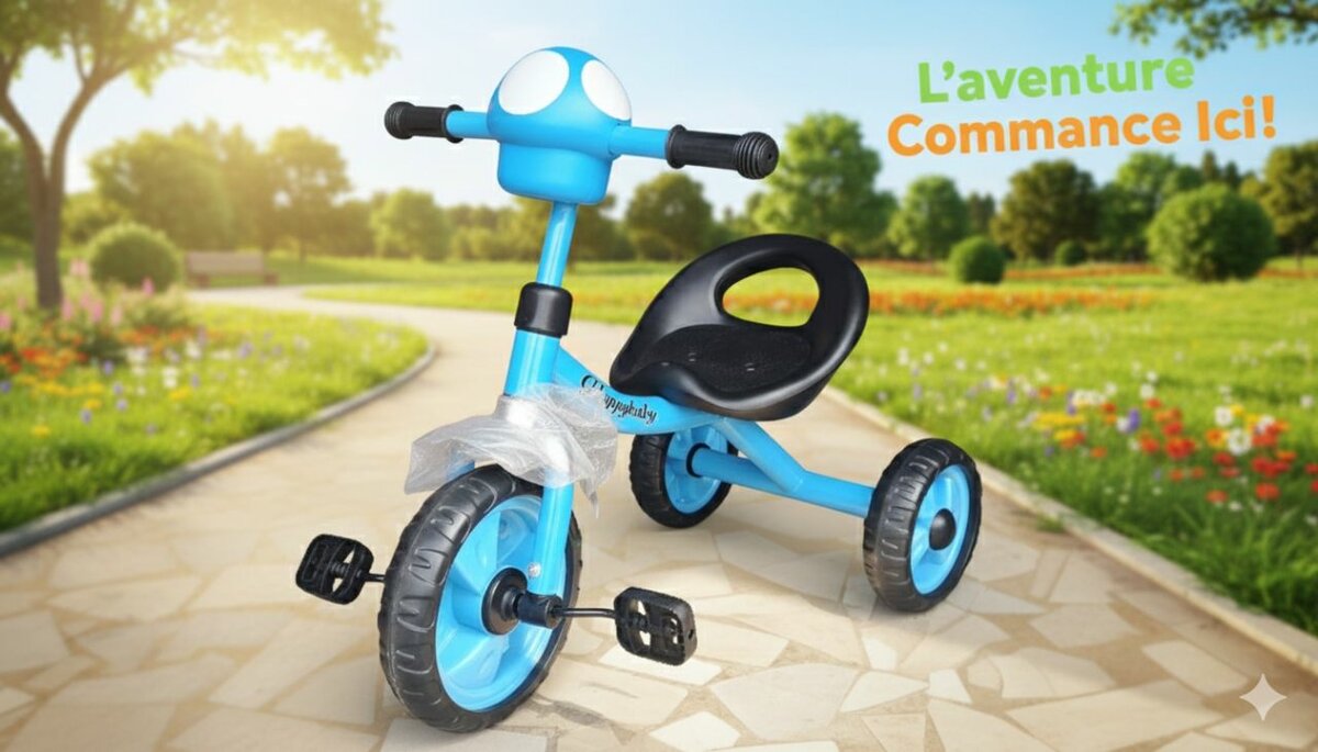 Tricycle Enfant Bleu 1-3 ans